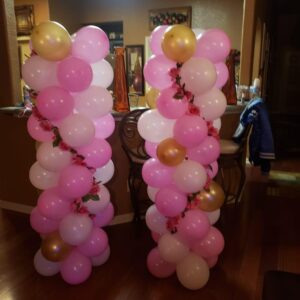 Custom Balloon Columns Delivered & Styled On-Site